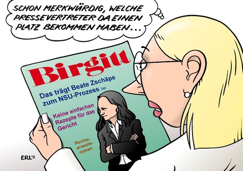 Cartoon: Pressevertreter (medium) by Erl tagged nsu,mord,serie,rechtsextremismus,fremdenfeindlichkeit,terror,ermittlung,aufklärung,prozess,pannen,platzvergabe,losverfahren,panne,presse,pressevertreter,medien,mode,modezeitschrift,nsu,mord,serie,rechtsextremismus,fremdenfeindlichkeit,terror,ermittlung,aufklärung,prozess,pannen,platzvergabe,losverfahren,panne,presse,pressevertreter,medien,mode,modezeitschrift