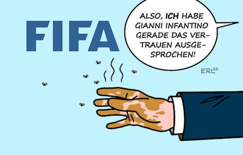 Cartoon: Schmieriger Sumpf (medium) by Erl tagged politik,sport,fußball,fifa,gianni,infantino,geld,gier,sumpf,vertrauen,geruch,hand,karikatur,erl,politik,sport,fußball,fifa,gianni,infantino,geld,gier,sumpf,vertrauen,geruch,hand,karikatur,erl