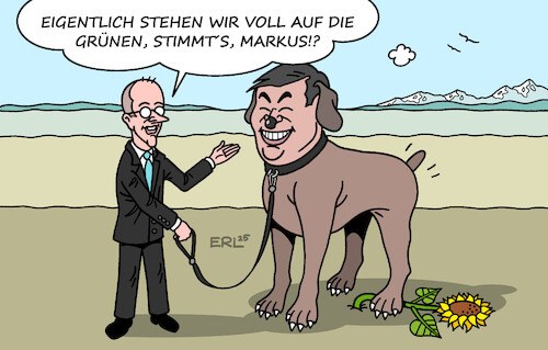 Cartoon: Sympathie (medium) by Erl tagged politik,koalition,cdu,csu,spd,finanzen,schulden,zustimmung,grüne,bashing,söder,merz,sympathie,karikatur,erl,politik,koalition,cdu,csu,spd,finanzen,schulden,zustimmung,grüne,bashing,söder,merz,sympathie,karikatur,erl