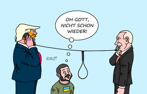 Cartoon: Telefonat (medium) by Erl tagged politik,krieg,angriff,überfall,russland,ukraine,trump,putin,ankündigung,telefonat,karikatur,erl,politik,krieg,angriff,überfall,russland,ukraine,trump,putin,ankündigung,telefonat,karikatur,erl
