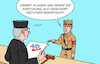 Cartoon: AfD-Klage (small) by Erl tagged politik,verfassungsschutz,einstufung,afd,gesichert,rechtsextremistisch,klage,gericht,höcke,karikatur,erl