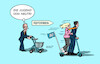 Cartoon: Alte und Junge Union (small) by Erl tagged politik,cdu,csu,deutschlandtag,junge,union,kritik,kanzler,merz,tempo,reformen,rollator,scooter,jugend,karikatur,erl