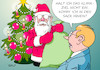 Cartoon: Angst vorm Weihnachtsmann (small) by Erl tagged politik,klima,klimakrise,bundestag,bundesrat,vermittlungsausschuss,klimapaket,weihnachten,angst,kosten,abgaben,weihnachtsmann,sack,karikatur,erl