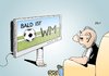 Cartoon: Ballack (small) by Erl tagged michael,ballack,fußball,wm,ausfall,verletzung,bänderriss,vorfreude,schock,deutschland,nationalmannschaft,fernsehen,tv,gerät