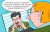 Cartoon: Bayern (small) by Erl tagged politik,bayern,kommunalwahlen,städte,gemeinden,kommunen,wahl,demokratie,söder,essen,wurst,burger,karikatur,erl