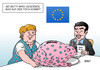 Cartoon: Bei Mutti (small) by Erl tagged griechenland,krise,schulden,euro,eu,streit,richtung,austerität,solidarität,eurozone,währungsunion,regeln,reformen,kröte,mutti,merkel,tsipras,grexit,karikatur,erl