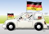 Cartoon: Beliebtheit (small) by Erl tagged beliebtheit wulff löw merkel bundespräsident bundestrainer bundeskanzlerin fußball wm fahne flagge