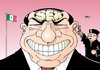 Cartoon: Berlusconi (small) by Erl tagged berlusconi italien ministerpräsident korruption skandal sex prostituierte minderjährig anklage justiz richter paragraph flagge
