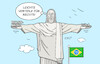 Cartoon: Brasilien II (small) by Erl tagged politik,präsidentschaftswahl,brasilien,präsident,lula,vorteil,herausforderer,bolsonaro,rechtspopulismus,rechtsruck,christus,statue,karikatur,erl