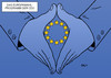 Cartoon: CDU Europawahl (small) by Erl tagged eu,europa,europawahl,programm,wahlprogramm,cdu,bundeskanzlerin,angela,merkel,hand,raute,sterne