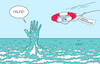 Cartoon: Das Meer ruft (small) by Erl tagged politik,meer,ozean,verschmutzung,plastikmüll,klima,erwärmung,artensterben,überfischung,un,konferenz,karikatur,erl