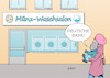 Cartoon: Deutsche Bank (small) by Erl tagged politik,kriminalität,geldwäsche,deutschland,deutsche,bank,waschsalon,münzen,kindermund,mutter,kind,karikatur,erl