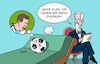 Cartoon: Diagnose (small) by Erl tagged politik,sport,fußball,wm,2026,halbfinale,argentinien,england,trauma,messi,psychoanalyse,diagnose,karikatur,erl
