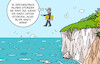 Cartoon: Dieser Weg wird kein ... (small) by Erl tagged politik,landtagswahl,mecklenburg,vorpommern,cdu,absturz,fünfprozenthürde,landtag,konsequenz,merz,reformen,weiter,so,zeichentrickfilm,abgrund,meer,kreidefelsen,rügen,karikatur,erl