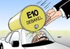 Cartoon: E10 (small) by Erl tagged e10,biosprit,sprit,benzin,karftstoff,zusatz,pflanzenöl,nachwachsende,rohstoffe,umwelt,umweltschutz,politik,mineralölkonzern,auto,autofahrer,ablehnung,kosten