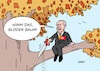 Cartoon: Erdogan (small) by Erl tagged politik,türkei,präsident,erdogan,verhaftung,aktivist,osman,kavala,protest,botschafter,ausweisung,konflikt,usa,eu,schaden,wirtschaft,ast,säge,karikatur,erl