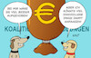 Cartoon: Es geht um die Wurst (small) by Erl tagged politik,koaltionsverhandlungen,cdu,csu,spd,finanzpaket,milliarden,verteilung,hund,wurst,karikatur,erl