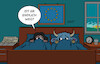 Cartoon: Europas Alptraum (small) by Erl tagged politik,wahl,ungarn,eu,hoffnung,abwahl,orban,autokratie,korruption,vetternwirtschaft,nähe,putin,trump,morgen,aufwachen,bett,europa,stier,karikatur,erl