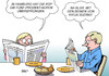 Cartoon: FDP Hamburg (small) by Erl tagged hamburg,bürgerschaftswahl,wahl,bürgermeister,olaf,scholz,spd,cdu,grüne,afd,fdp,spitzenkandidatin,katja,suding,tagesschau,beitrag,beine,schönheit,entschuldigung,fünfprozenthürde,überspringen,frau,mann,zeitung,karikatur,erl