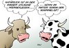 Cartoon: Futter (small) by Erl tagged futter,tierfutter,schimmel,lebensmittelskandal,lasagne,pferdefleisch,rindfleisch,eier,bio,bioeier,kuh,kühe,pferd,pferde