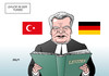 Cartoon: Gauck in der Türkei (small) by Erl tagged bundespräsident,joachim,gauck,besuch,türkei,kritik,ministerpräsident,erdogan,meinungsfreiheit,demokratie,youtube,twitter,sperrung,pastor,leviten,lesen