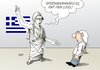 Cartoon: Griechenland (small) by Erl tagged griechenland defizit offenbarungseid pleite finanzhilfe eu deutschland michel helena