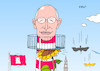 Cartoon: Hamburg (small) by Erl tagged politik,hamburg,bürgerschaftswahl,wahl,spd,peter,tschentscher,leuchtturm,die,grünen,sonnenblume,cdu,fdp,absturz,thüringen,afd,vögel,michel,karikatur,erl