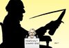 Cartoon: Haushalt Schwarz-Gelb (small) by Erl tagged haushalt schwarz gelb cdu csu fdp schulden einsparungen rotstift strich durch die rechnung von der leyen schäuble