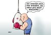 Cartoon: Held des Hochwassers (small) by Erl tagged hochwasser,flut,überschwemmung,deich,sandsack,held,würdigung,boxen,boxer