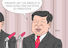 Cartoon: Hong Kong (small) by Erl tagged politik,china,hong,kong,ehemalig,britisch,kronkolonie,rückgabe,1997,demokratie,diktatur,gesetz,auslieferung,straftäter,proteste,geschichte,pressekonferenz,walter,ulbricht,ddr,mauer,mauerbau,niemand,hat,die,absicht,xi,jinping,karikatur,erl