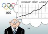 Cartoon: IOC (small) by Erl tagged olympia,olympische,spiele,winterspiele,vergabe,ioc,gewinn,geld,gier,märkte,vermarktung,markt,sport,schneller,höher,weiter,motto
