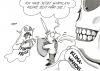 Cartoon: keine Zeit (small) by Erl tagged finanzkrise,klimawandel,priorität,kampf,geld,zeit,erde,welt,bedrohung,angst