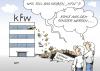 Cartoon: KFW (small) by Erl tagged kfw,kreditanstalt,für,wiederaufbau,geld,kredit,bank,lehman,bankrott,pleite,fenster,werfen