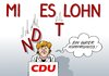 Cartoon: Kompromiss (small) by Erl tagged cdu,partei,parteitag,bundeskanzlerin,vorsitzende,angela,merkel,mindestlohn,lohnuntergrenze,lohn,kompromiss,mies