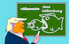 Cartoon: Lehrstunde (small) by Erl tagged politik,usa,trump,zerstörung,völkerrecht,neue,weltordnung,recht,des,stärkeren,fisch,groß,fressen,klein,karikatur,erl