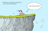 Cartoon: Macron (small) by Erl tagged politik,europa,wahl,europawahl,frankreich,sie,marine,le,pen,rassemblement,national,rechtsextremismus,reaktion,präsident,emmanuel,macron,neuwahlen,risiko,lemming,lemminge,klippe,karikatur,erl