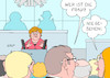 Cartoon: Merkel im Bundestag (small) by Erl tagged politik,bundestag,haushalt,kanzlerin,etat,debatte,rede,bundeskanzlerin,angela,merkel,rückzug,parteivorsitz,hintergrund,abwesend,unsichtbar,karikatur,erl