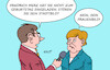 Cartoon: Merz Geburtstag (small) by Erl tagged politik,kanzler,merz,70,geburtstag,keine,einladung,altkanzlerin,merkel,stadtbild,migration,frauenbild,karikatur,erl