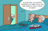Cartoon: Merzens Kampf (small) by Erl tagged politik,sachsen,anhalt,wahl,landtagspräsident,stimmen,bsw,cdu,rechtsextremismus,fall,brandmauer,kampf,merz,bett,weidel,mitglieder,kontrolle,karikatur,erl