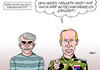 Cartoon: Mollath und Putin (small) by Erl tagged ukraine,konflikt,ostukraine,separatisten,russland,präsident,wladimir,putin,verwirrspiel,gefährlich,gemeingefährlich,gustl,mollath,justizopfer,psychiatrie,fehlurteil,einschätzung,geisteszustand
