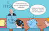 Cartoon: MSC (small) by Erl tagged politik,msc,münchner,sicherheitskonferenz,ischinger,forderung,europa,selbstbewusst,angst,usa,trump,stier,karikatur,erl