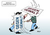 Cartoon: Nahost Demonstration (small) by Erl tagged nahost,krieg,israel,hamas,palästinenser,gaza,gewalt,demonstration,deutschland,antisemitismus,widerspruch,gegengewalt