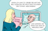 Cartoon: Pflegereform (small) by Erl tagged politik,alter,pflege,kosten,pflegereform,gesundheitsministerin,warken,eu,asylreform,drittstaaten,karikatur,erl
