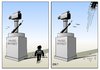 Cartoon: Pressefreiheit (small) by Erl tagged csu,pressesprecher,strepp,anruf,zdf,einflussnahme,nachrichten,sendung,heute,verdacht,dementi,fernsehen,deutschland,medien,meinungsfreiheit,pressefreiheit,feder,kamera
