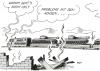 Cartoon: Rückzug (small) by Erl tagged krieg,kaukasus,waffenstillstand,rückzug,russland,georgien,südossetien,abchasien,information,propaganda,zug,bahn,db,radachsen