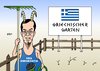 Cartoon: Samaras (small) by Erl tagged griechenland,wahl,sieger,nea,dimokratia,antonis,samaras,bock,zum,gärtner,schulden,korruption,euro,krise,sparkurs,spardiktat,partei,garten