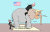 Cartoon: Scholz greift ein (small) by Erl tagged politik,usa,donald,trump,blockade,geld,hilfe,ukraine,republikaner,elefant,präsident,joe,biden,besuch,bundeskanzler,olaf,scholz,karikatur,erl