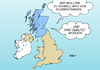 Cartoon: Schottland 1 (small) by Erl tagged schottland,referendum,abstimmung,unabhängigkeit,vereinigtes,königreich,großbritannien,spaltung,loslösung,auto,verkehr,geschwindigkeit,geschwindigkeitskontrolle,blitzen,blitzmarathon,radarkontrolle