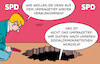 Cartoon: SPD (small) by Erl tagged politik,spd,umfragetief,orientierung,wurzeln,sozialdemokratie,karikatur,erl