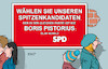 Cartoon: SPD Wahlplakat (small) by Erl tagged politik,ampel,aus,neuwahlen,spd,kanzlerkandidat,olaf,scholz,beliebtheit,boris,pistorius,karikatur,erl